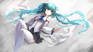 初音ミク,黑丝,双马尾,VOCALOID