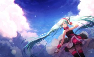 hakusai,初音ミク,黑丝,双马尾,VOCALOID