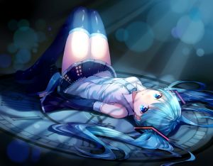 初音ミク,双马尾,VOCALOID,絶対領域