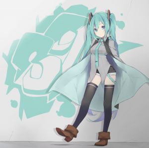 FHang,初音ミク,黑丝,VOCALOID