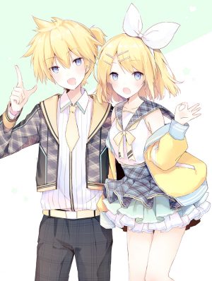 VOCALOID,鏡音リン,鏡音レン,鈴森ういな,脸红