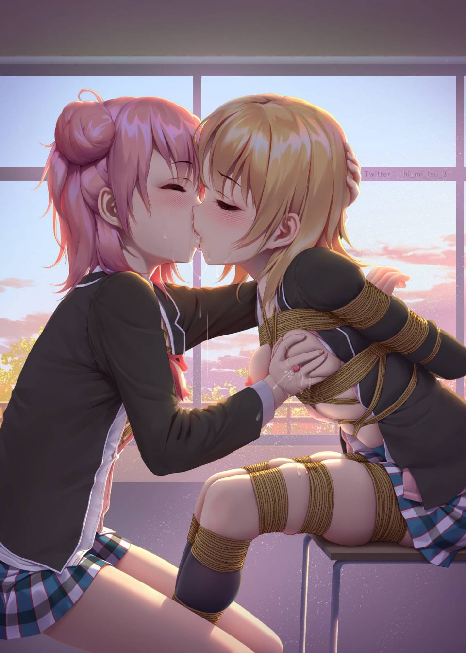 捆绑play 白丝 百合