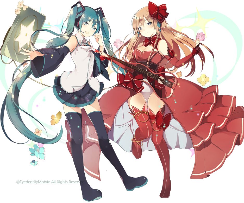 乖離性ミリオンアーサー 仕事絵 初音ミク 歌姫アーサー