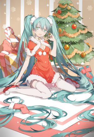 初音ミク,VOCALOID,目がハート,ミクリスマス,クリスマス,Christmas