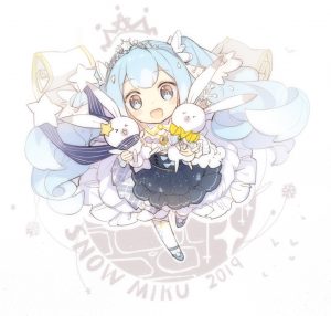 初音ミク,VOCALOID,雪ミク,雪ミク2019,落書き,本家