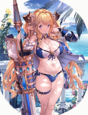 ラスティナ,グランブルーファンタジー,美巨乳,野生の公式,魅惑の谷間,剥ぎ取りたいブラ