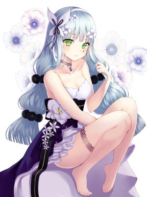 hk416,少女前線,cleavage,连衣裙