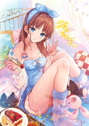 hanekoto,创可贴,cleavage,睡衣