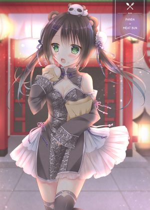 小日向ほしみ,兽耳,汉服,cleavage,黑丝
