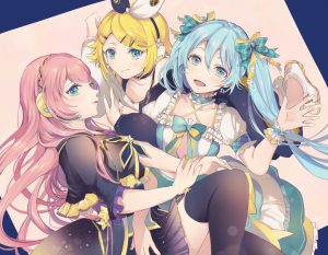 SK,初音ミク,プロジェクトセカイ,巡音ルカ,鏡音リン,ネギトローラー,なにこれかわいい