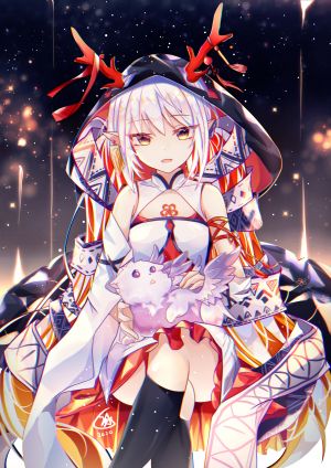 luo_shang_hua,和服,尖耳
